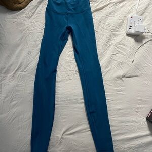 Teal High-Waisted Leggings
